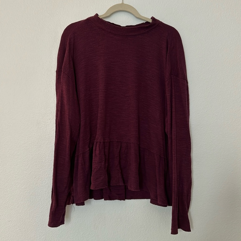 Anthropologie Pilcro Peplum Top